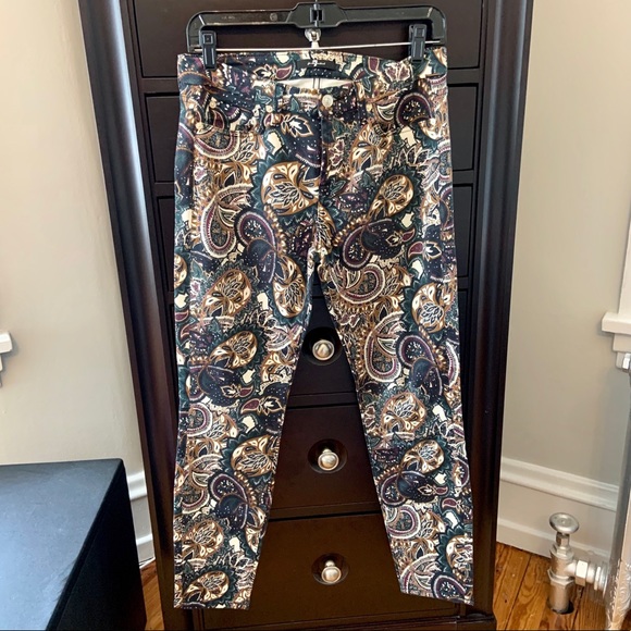 7 For All Mankind Underground Paisley-Print Jeans - Picture 3 of 6